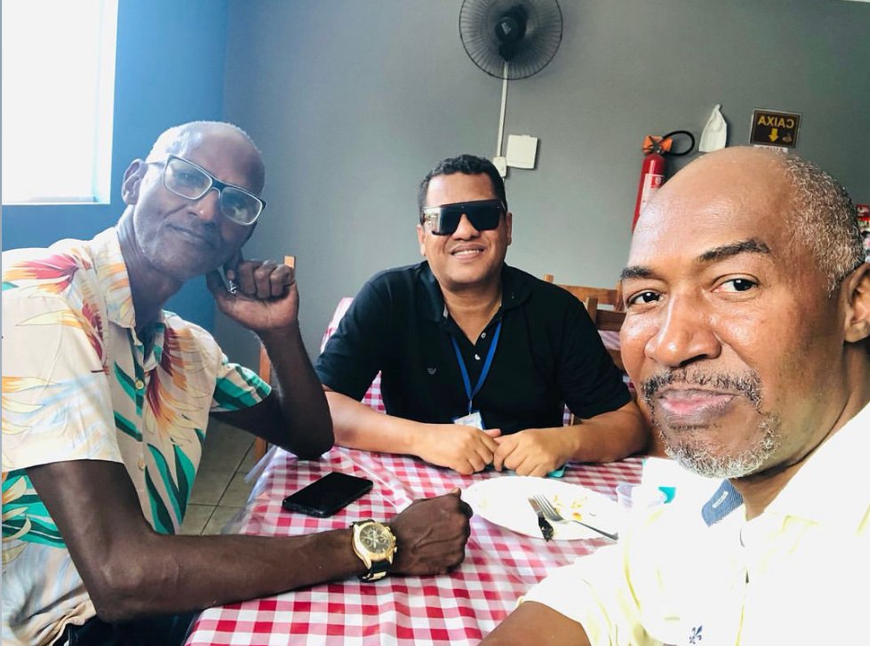 Sílvio Souza, Marcos Casteli (ao meio) e Caetano Barata