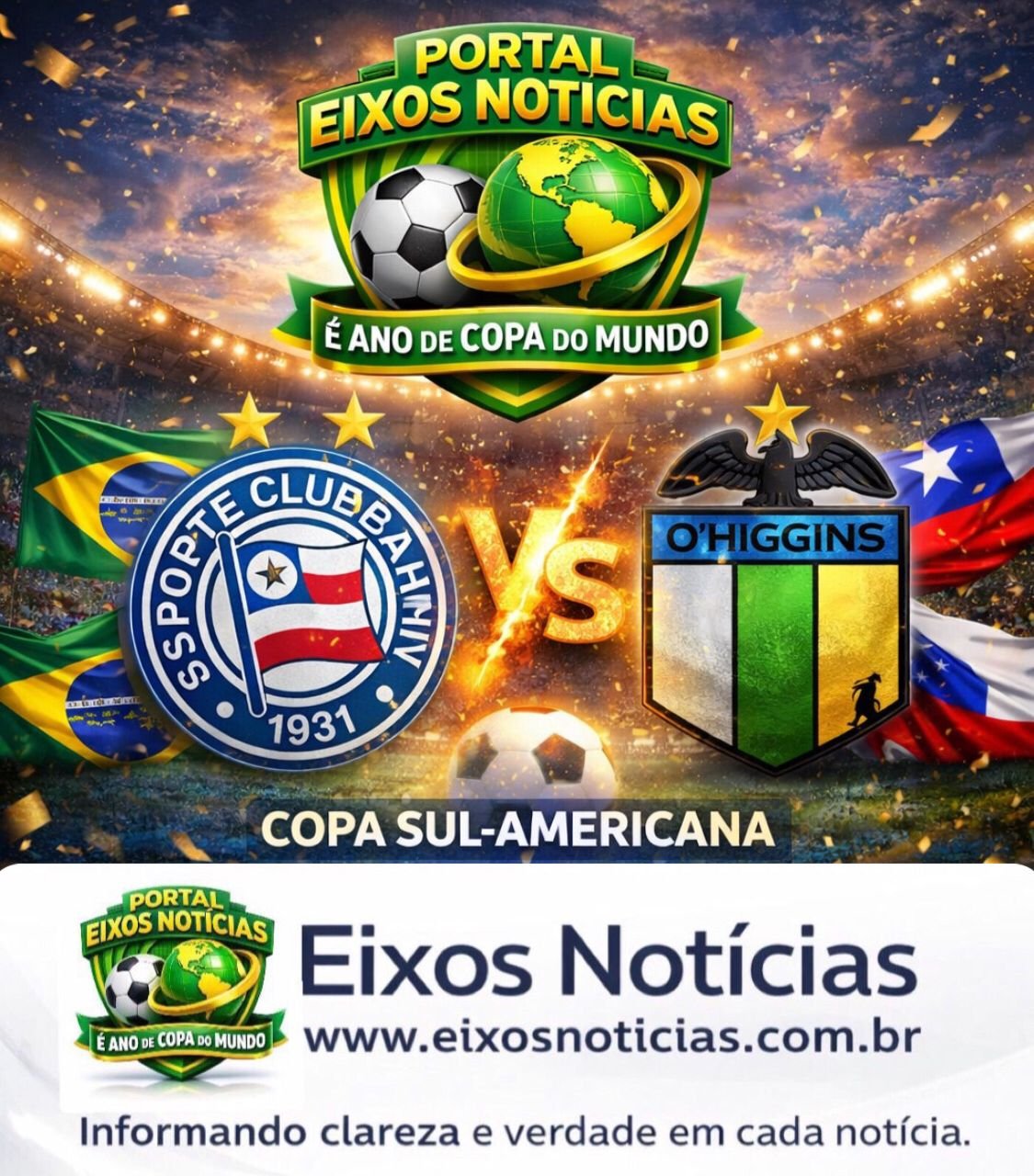 O Bahia hoje entra em campo pela CONMEBOL Copa Libertadores da Am&eacute;rica