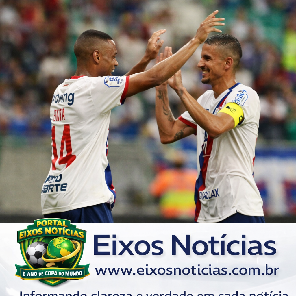 Bahia vence Bragantino, mant&eacute;m invencibilidade e assume terceira posi&ccedil;&atilde;o no Brasileir&atilde;o