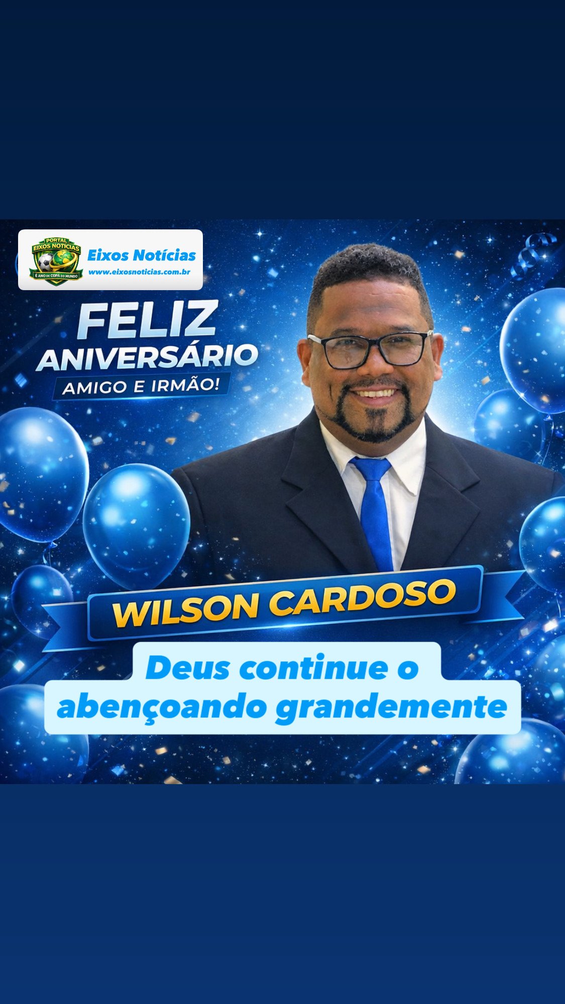 Feliz anivers&aacute;rio Wilson Cardoso 