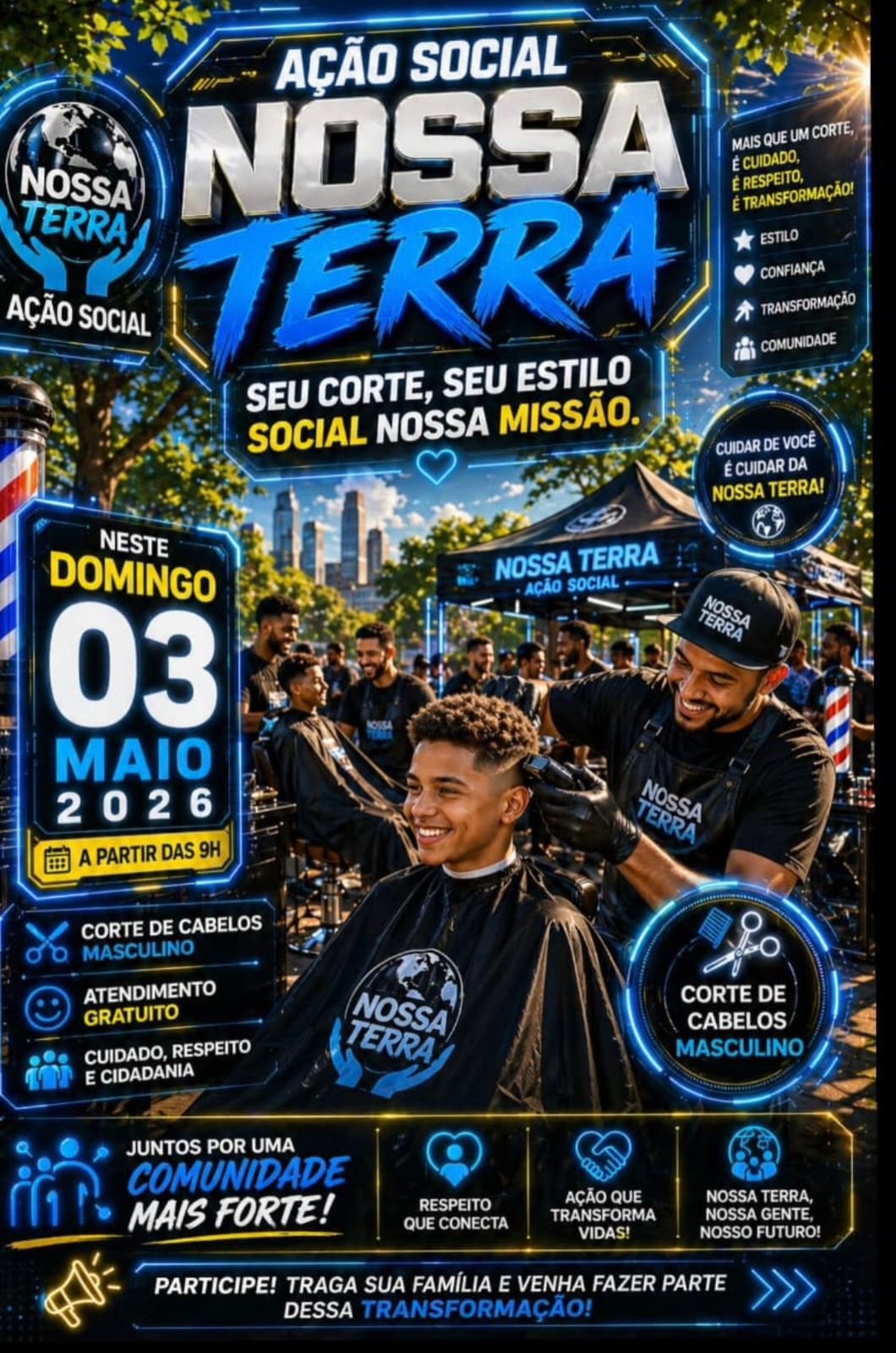 A&ccedil;&atilde;o social leva cidadania e autoestima ao Loteamento Nossa Terra, em Sim&otilde;es Filho