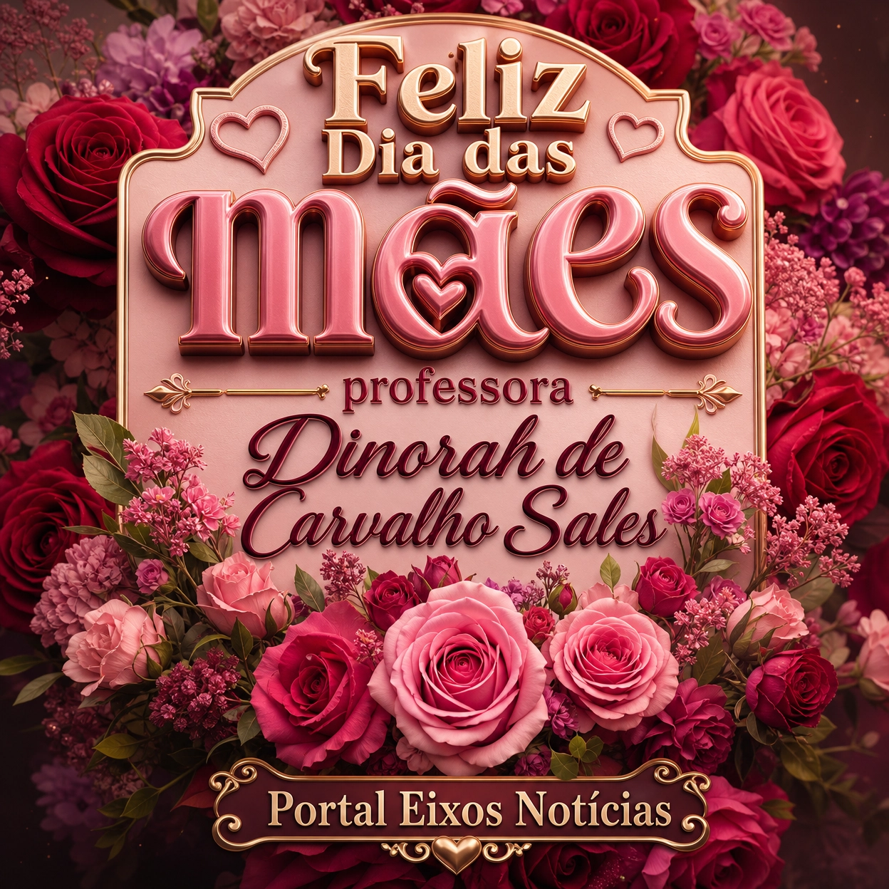 Portal Eixos Not&iacute;cias deseja Feliz dia das M&atilde;es 