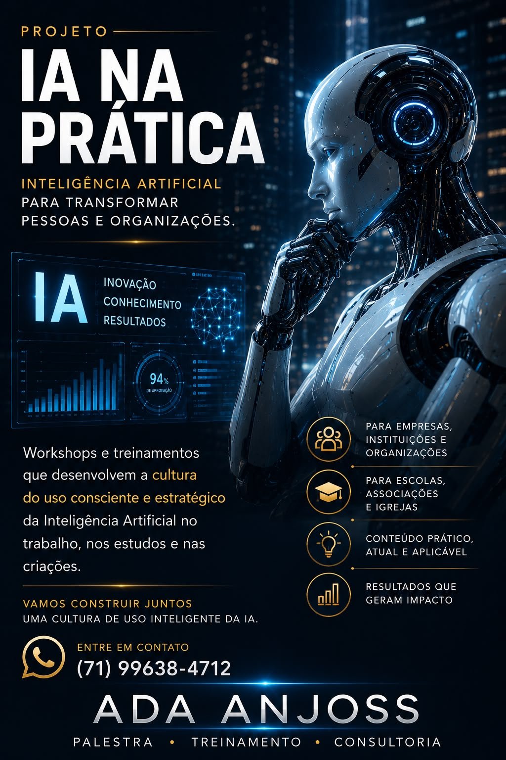 Projeto "IA na Pr&aacute;tica" leva workshops sobre uso estrat&eacute;gico da Intelig&ecirc;ncia Artificial a institui&ccedil;&otilde;es e comunidades