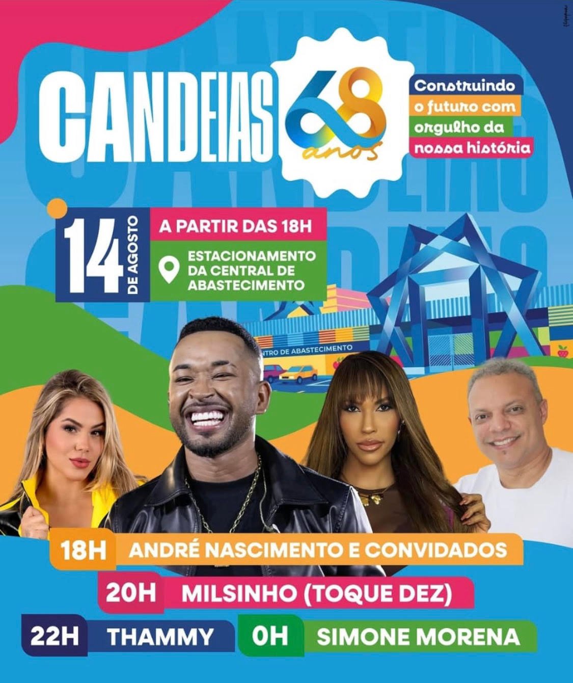 Andr&eacute; Nascimento ganha destaque na programa&ccedil;&atilde;o dos 68 anos de Candeias