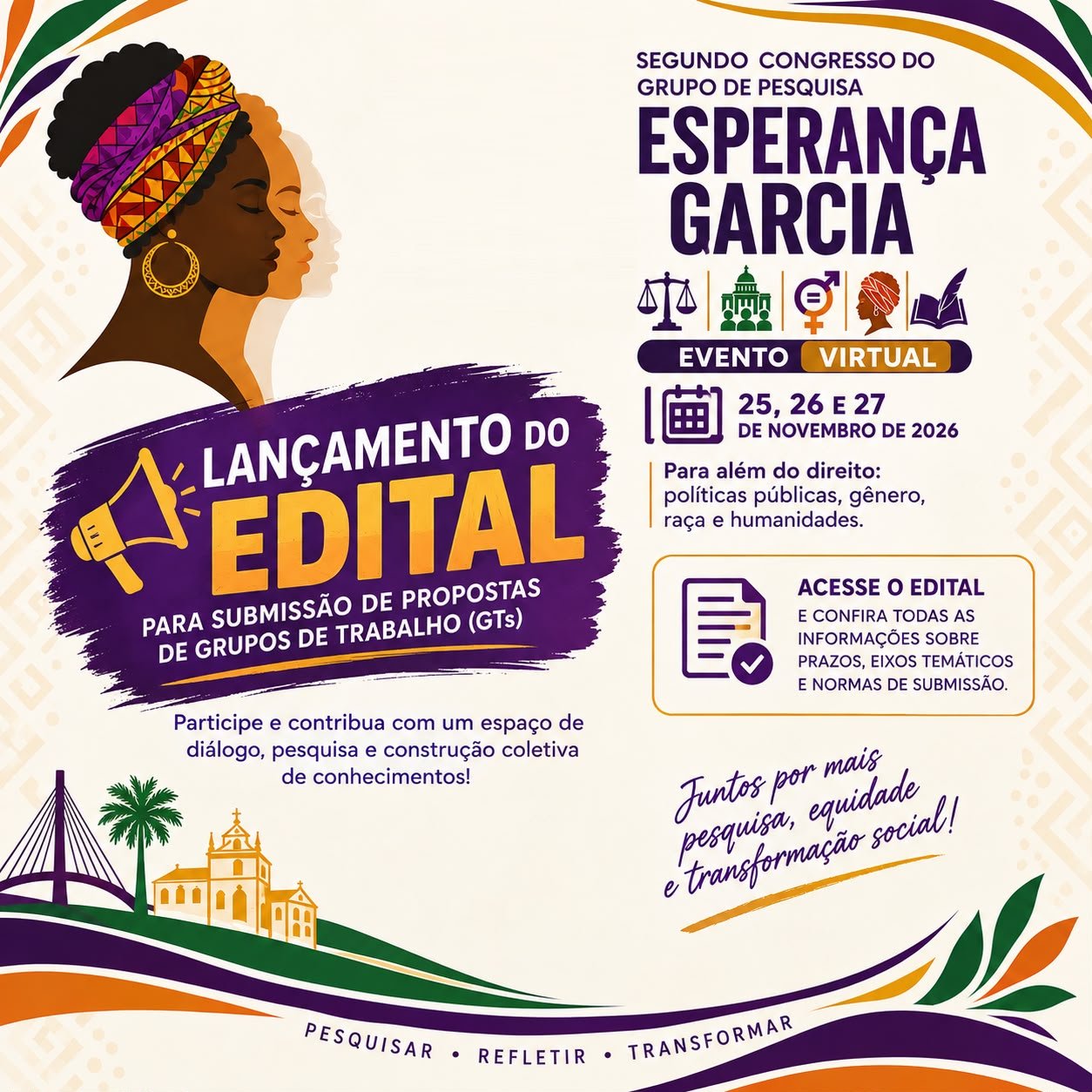 II Congresso do Grupo de Pesquisa Esperan&ccedil;a Garcia abre inscri&ccedil;&otilde;es para trabalhos cient&iacute;ficos e propostas de GTs